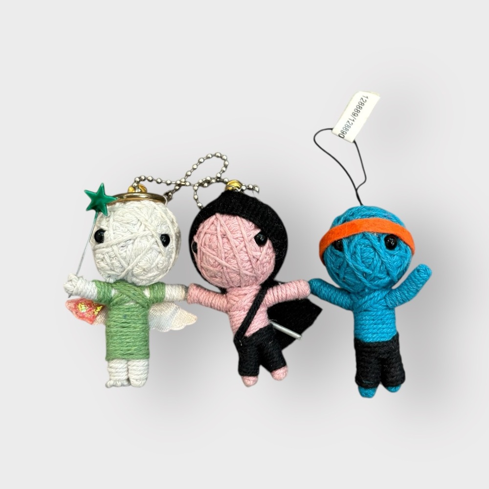 Watchover Voodoo Dolls Bundle - Total 3, Guardian Angel, Speedy Boy, Blue, VTG